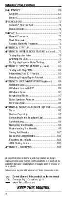 Preview for 4 page of Tempo Communications 1155-5003 Instruction Manual