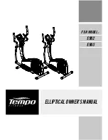 Tempo Fitness E902 Owner'S Manual preview