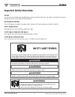 Preview for 4 page of Tempo Fitness FSP200 Instruction Manual