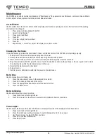 Preview for 24 page of Tempo Fitness FSP200 Instruction Manual