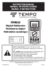 Tempo Fitness MM810 Instruction Manual preview