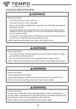 Preview for 4 page of Tempo Fitness MM810 Instruction Manual