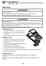 Preview for 18 page of Tempo Fitness MM810 Instruction Manual