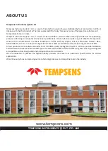 Preview for 16 page of Tempsens CALsys 1700 User Manual