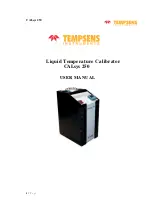 Tempsens CALsys 250 User Manual предпросмотр