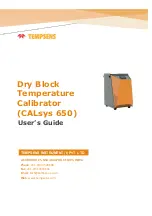 Tempsens CALSYS 650 User Manual preview