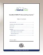 Preview for 3 page of Tempur-Pedic GrandBed TEMPUR Advanced Ergo System Complete Reference Manual