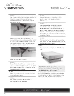 Preview for 16 page of Tempur-Pedic TEMPUR-ERGO PLUS Reference Manual