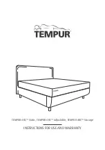 Preview for 1 page of TEMPUR ARC Adjustable Instructions For Use And Warranty