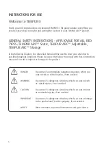 Preview for 3 page of TEMPUR ARC Adjustable Instructions For Use And Warranty