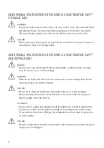 Preview for 8 page of TEMPUR ARC Adjustable Instructions For Use And Warranty