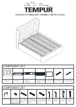 Preview for 1 page of TEMPUR HORTON OTTOMAN BED Assembly Instructions