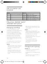 Preview for 58 page of TEMPUR North Instructions For Use Manual