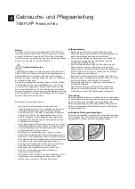 Preview for 2 page of TEMPUR Premium Flex Instructions For Use And Care Manual