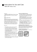 Preview for 4 page of TEMPUR Premium Flex Instructions For Use And Care Manual