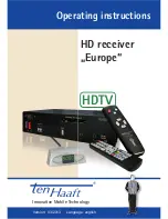 Preview for 1 page of Ten-Haaft HD receiver Europe Operating Instructions Manual