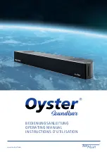 Ten-Haaft Oyster Soundbar Operating Manual preview