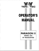 Preview for 2 page of Ten-Tec Paragon II 586 Operator'S Manual