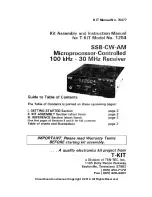 Предварительный просмотр 2 страницы Ten-Tec SSB-CW-AM Instruction Manual