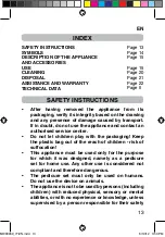 Preview for 17 page of Tenacta Imetek H7601 Operating Instructions Manual