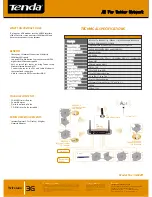 Предварительный просмотр 2 страницы Tenda 3G622R Technical Specifications