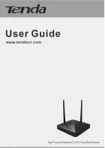 Tenda FH1201 User Manual preview