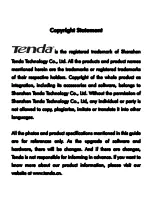 Tenda G1005D User Manual preview