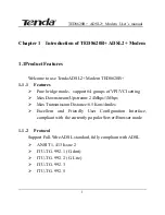 Preview for 3 page of Tenda TED8620B+ User Manual