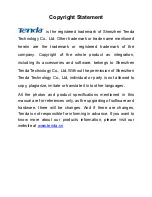 Tenda TEI402M User Manual preview