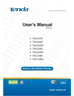 Preview for 1 page of Tenda TWL108R User Manual