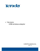 Tenda TWL542U User Manual preview