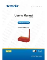 Tenda TWL54A User Manual preview
