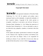 Preview for 1 page of Tenda W311P+ User Manual