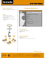 Предварительный просмотр 2 страницы Tenda W326U Technical Specifications