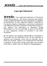 Preview for 2 page of Tenda W54A User Manual