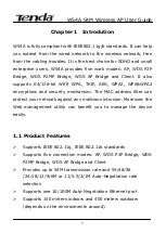 Preview for 4 page of Tenda W54A User Manual