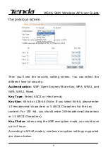 Preview for 11 page of Tenda W54A User Manual