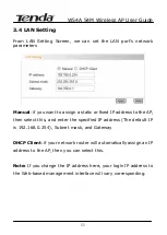 Preview for 14 page of Tenda W54A User Manual