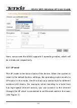 Preview for 17 page of Tenda W54A User Manual