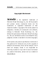 Preview for 2 page of Tenda W54C 54M User Manual