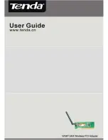 Preview for 1 page of Tenda W54M User Manual