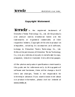 Preview for 2 page of Tenda W54M User Manual