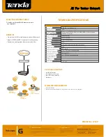 Предварительный просмотр 2 страницы Tenda W54P Technical Specifications