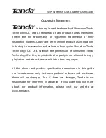 Preview for 2 page of Tenda W54U User Manual