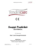 Предварительный просмотр 1 страницы Tendercare Snapi Pushchair User Manual