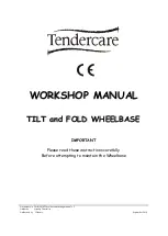 Tendercare TILT and FOLD Workshop Manual preview