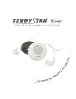 Предварительный просмотр 1 страницы TendyStar TDS-801 User Manual