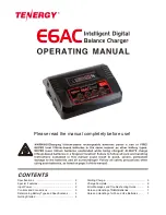 Preview for 1 page of Tenergy E6AC Operating Manual