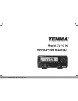 Preview for 2 page of Tenma 72-1016 Operating Manual