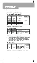 Предварительный просмотр 28 страницы Tenma 72-7222 Operating Manual